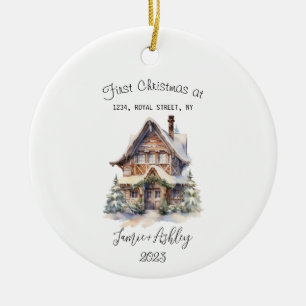 Ons Eerste Huis Kerst Ornament 2023 Personaliseren