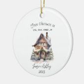 Ons Eerste Huis Kerst Ornament 2023 Personaliseren (Links)