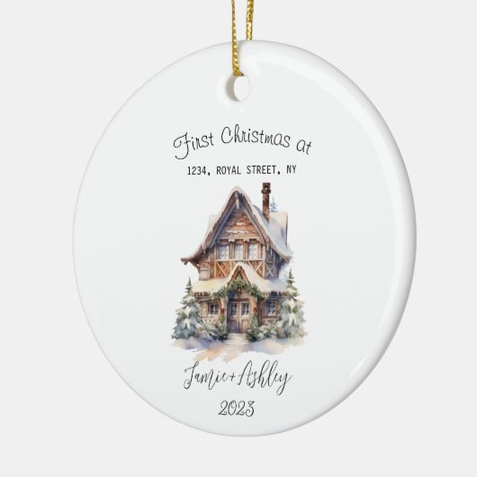 Ons Eerste Huis Kerst Ornament 2023 Personaliseren (Links)