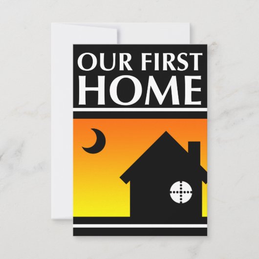 ons eerste huis ( mod sunrise ) kaart (Voorkant)