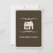 ons eerste huis ( mod - thuis ) aankondiging (Voorkant)