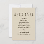 ons eerste huis ( mod - thuis ) aankondiging (Achterkant)