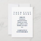 ons eerste huis ( mod - thuis ) kaart (Achterkant)