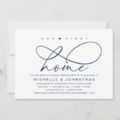 Ons eerste huis, Modern Housewarming party Kaart (Voorkant)