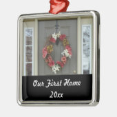 Ons eerste huis - New House - fotoversiering Metalen Ornament (Links)