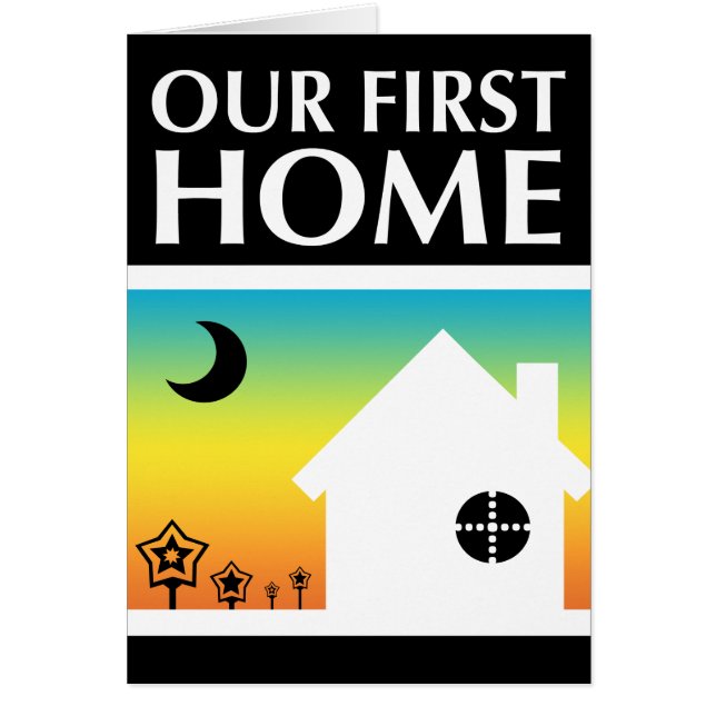 ons eerste huis (regenboogzonsondergang) (Voorkant)