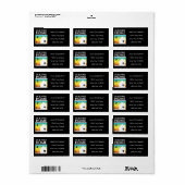 ons eerste huis (regenboogzonsondergang) etiket (Full Sheet)