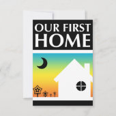 ons eerste huis (regenboogzonsondergang) kaart (Voorkant)