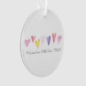 ONS EERSTE HUIS Sweet Hearts Art Love Adres Ornament (voorkant)
