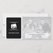 ons eerste huis ( zwart - wit mod ) aankondiging (Voorkant)