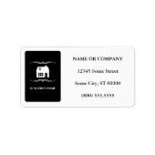 ons eerste huis ( zwart - wit mod ) etiket (Voorkant)