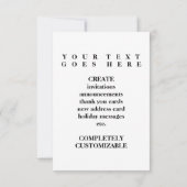 ons eerste huis ( zwart - wit mod ) kaart (Achterkant)