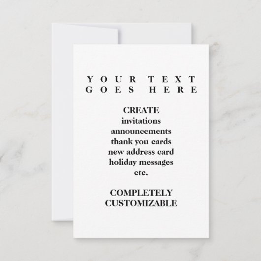 ons eerste huis ( zwart - wit mod ) kaart (Achterkant)