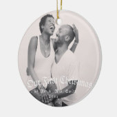 ons eerste huwelijk, ons nieuwe thuis, Kerstmis 20 Keramisch Ornament (Links)