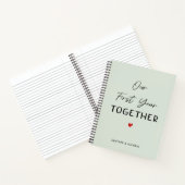 Ons eerste jaar samen 1 jaar Jubileum Journal Notitieboek (Binnen)