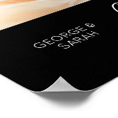 ons eerste jaar samen Trouwdagjubileum 5Foto Poster (Hoek)