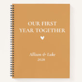 Ons eerste jaar samen, Verloving Journal Gift Notitieboek (Voorkant)