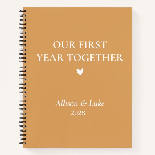 Ons eerste jaar samen, Verloving Journal Gift Notitieboek (Voorkant)