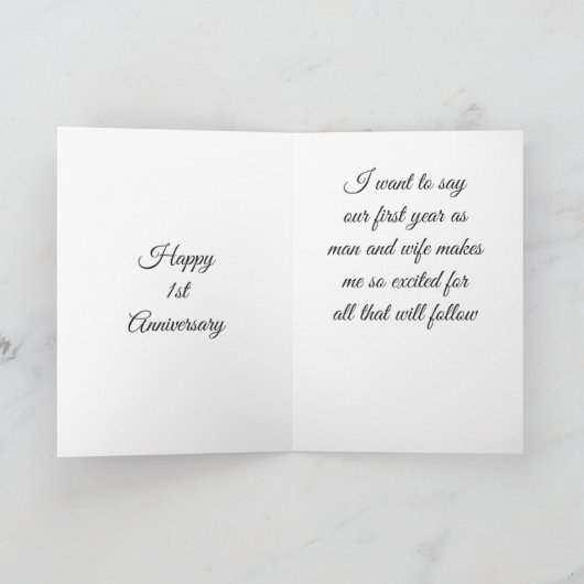 ***ONS EERSTE JUBILEUM*** VOEL DE LIEFDE KAART (Binnen)