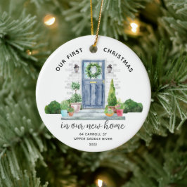 Ons eerste kerst in New House keramische versierin Keramisch Ornament