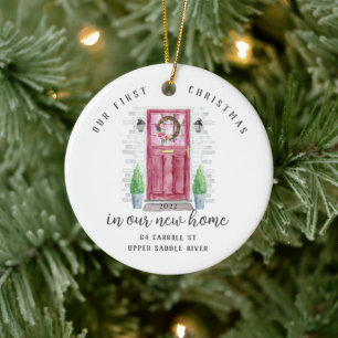 Ons eerste kerst in New House keramische versierin Keramisch Ornament