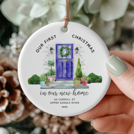 Ons eerste kerst in New House keramische versierin Keramisch Ornament