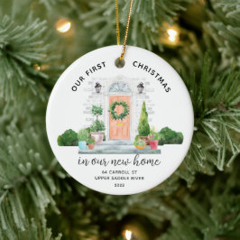 Ons eerste kerst in New House keramische versierin Keramisch Ornament