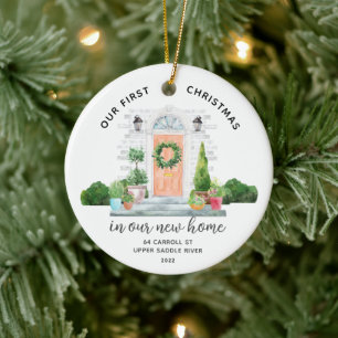Ons eerste kerst in New House keramische versierin Keramisch Ornament