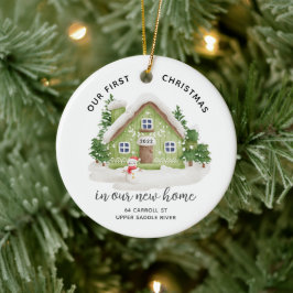 Ons eerste kerst in New House keramische versierin Keramisch Ornament