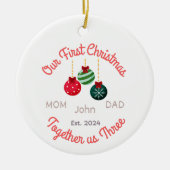 Ons eerste kerst Ornament 2024 (Voorkant)