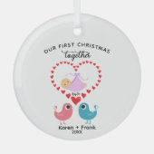 Ons eerste kerst Ornament - Custom Glass (Voorkant)