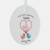 Ons eerste kerst Ornament - Custom Glass (Voorkant Rechts)