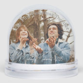 Ons eerste kerst Wereldbol voor een paar Sneeuwbol (Voorkant)