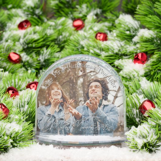 Ons eerste kerst Wereldbol voor een paar Sneeuwbol (Kerstmis)