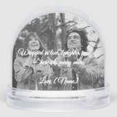 Ons eerste kerst Wereldbol voor een paar Sneeuwbol (Achterkant)