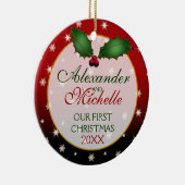 Ons eerste kerstbruiloft Ornament (Rechts)