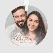 Ons eerste kerstcadeautje met Roos Gold Script Ornament (achterkant)