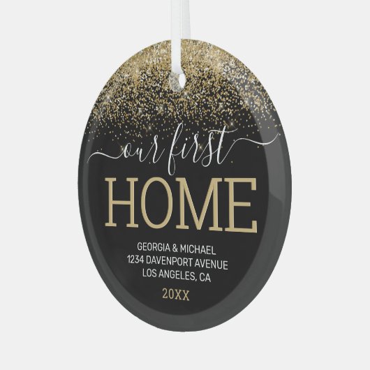 Ons eerste kerstcadeautje Ornament (Voorkant links)