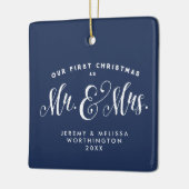 Ons eerste kerstcadeautje ornament met foto's (Links)