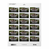 Ons eerste kerstfeest als de heer en mevrouw Foto. Etiket (Full Sheet)