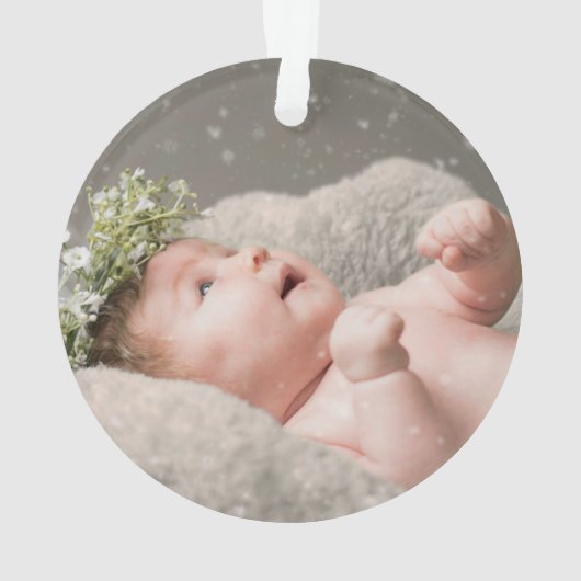 Ons eerste kerstfeest als grootouders White Script Ornament (achterkant)