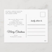 Ons eerste kerstfeest als Mr. & Mr. newlyweds Feestdagenkaart (Achterkant)