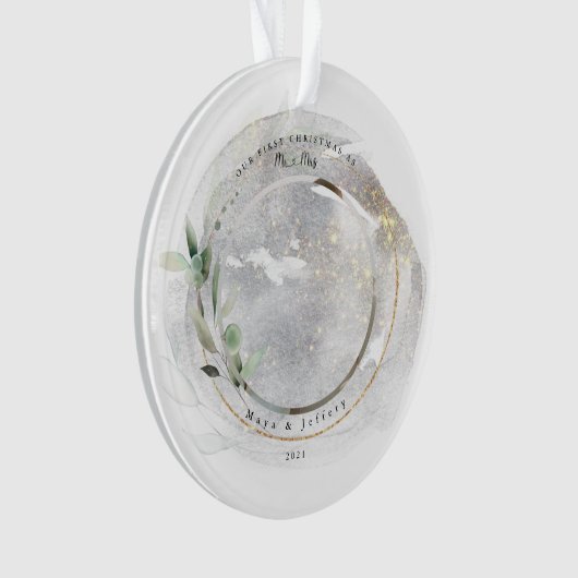 Ons eerste kerstfeest als Ornament van de heer & m (voorkant)