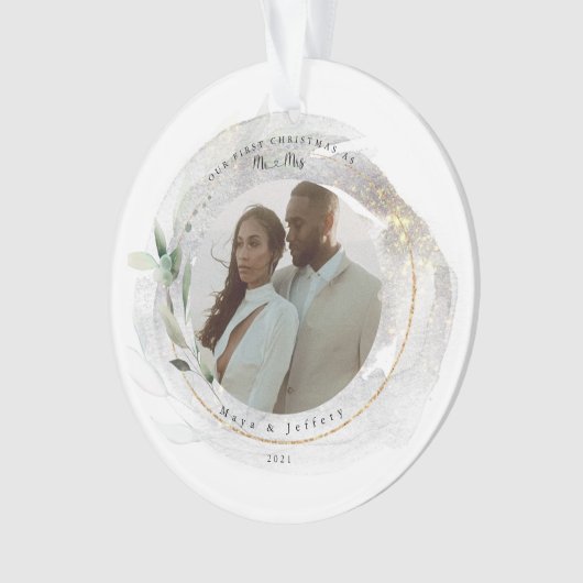 Ons eerste kerstfeest als Ornament van de heer & m (voorkant)