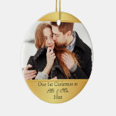 Ons eerste kerstfeest in combinatie keramisch ornament (Rechts)