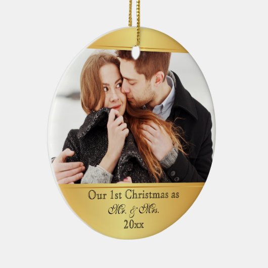 Ons eerste kerstfeest in combinatie keramisch ornament (Rechts)