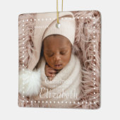 Ons eerste kerstfeest in combinatie met een modern keramisch ornament (Links)