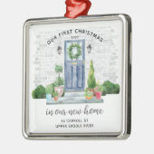 Ons eerste kerstfeest in New House Metal Ornament (Links)