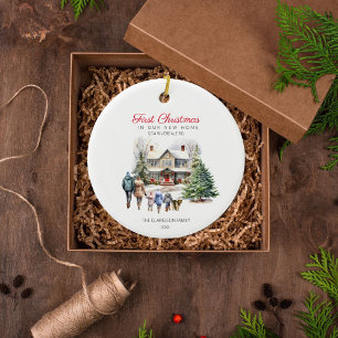 Ons eerste kerstfeest in ons nieuwe huis ornament