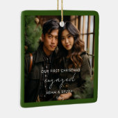 Ons eerste kerstfeest keramisch ornament (Rechts)